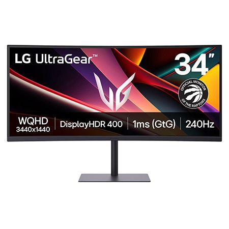 LG UltraGear G6 34-inch 240Hz WQHD Gaming Monitor |34G630A with DCI-P3 95% (Typ.), VESA DisplayHDR 400, 1ms (GtG), USB-C (PD 15W)
