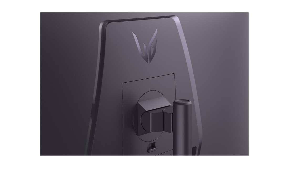 rear close-up view of stand mount