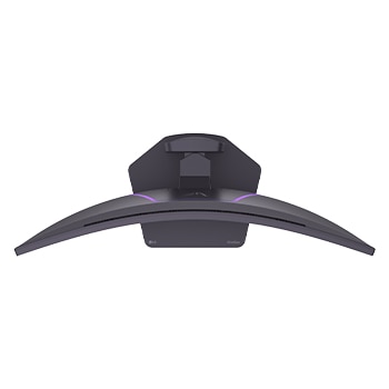 +15 degree side view of a tilted monitor