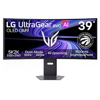Front view of 39-inch UltraGear evo GX9, World's First 39" 5K2K OLED Gaming Monitor 39GX950B-B