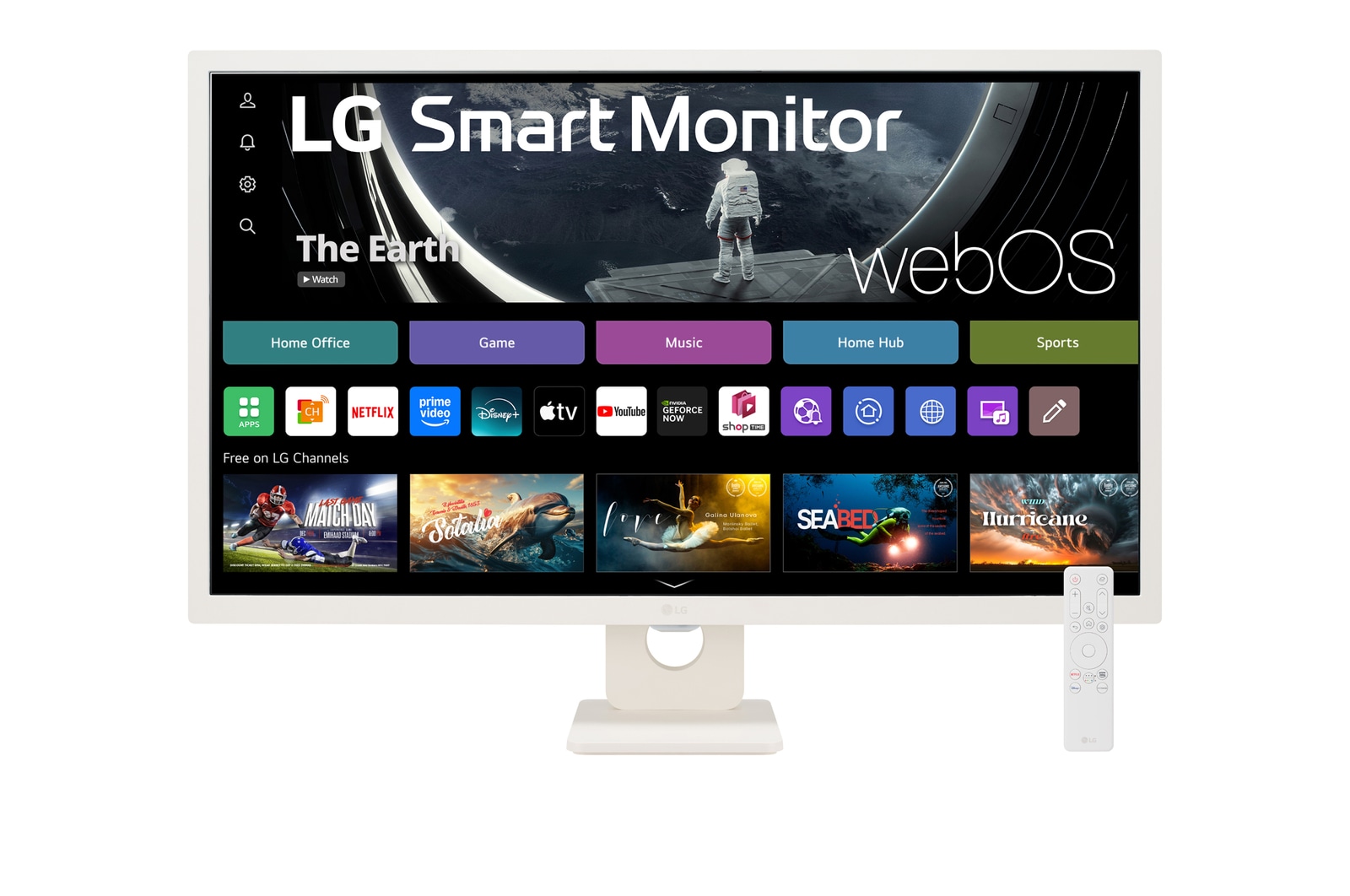 front view with remote control