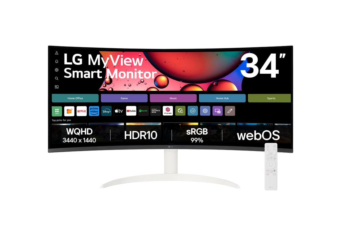 front view with remote