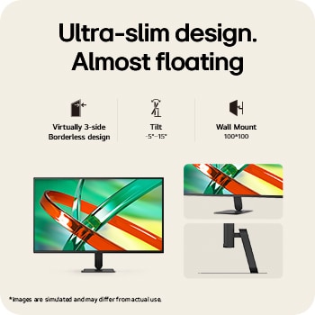 LG UltraFine monitor with a clean, clutter-free design and slim profile