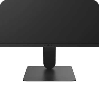 Top view of LG UltraFine monitor highlighting its slim form factor