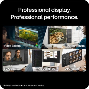 USP card: Professional display. Professional performance.