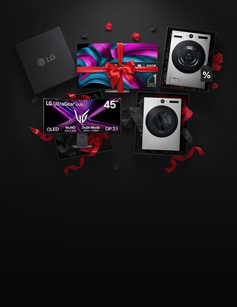 Images présentant les appareils électroménagers LG