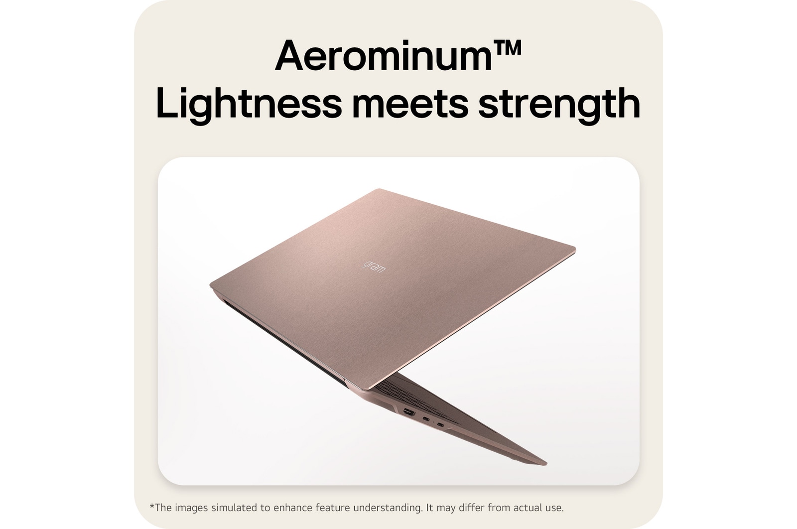 'The image shows a laptop screen split into two sections, presenting AI gram chat on-device on one side and AI gram chat cloud on the other, illustrating on-device and cloud-based AI chat interfaces.