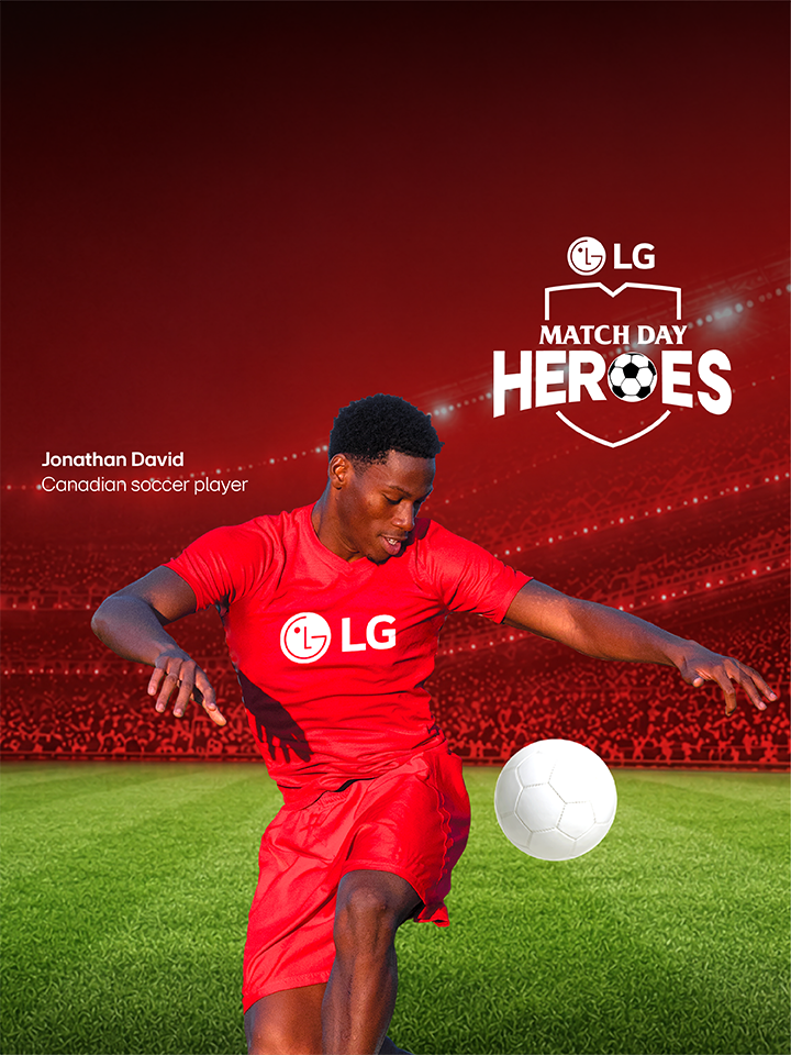 LG Match Day Heroes with Canadian soccer player Jonathan David.