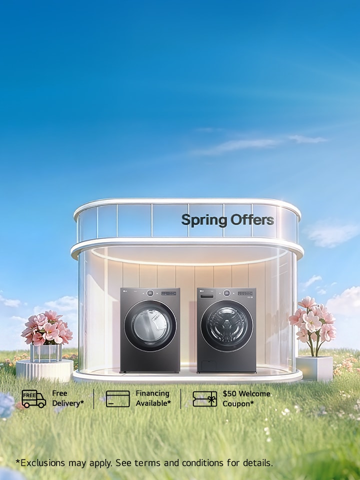 FREE delivery, haul-away & installation on select washers and dryers, only at LG.ca