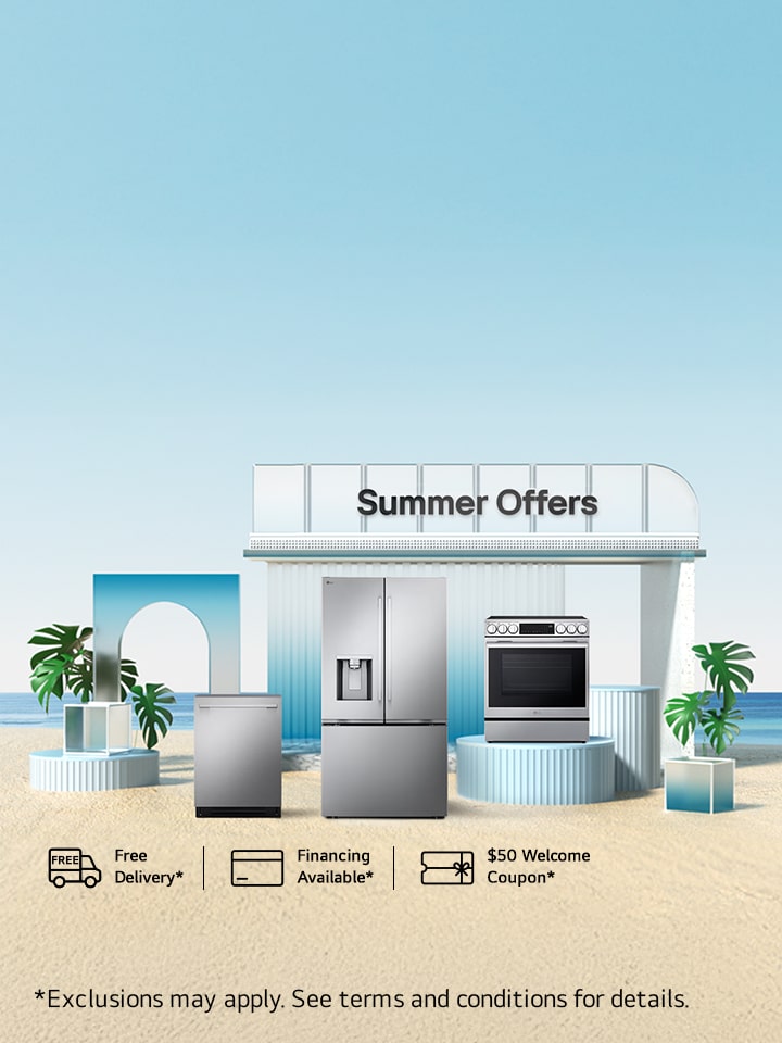 Complete kitchen upgrade with free benefits. FREE delivery and haul-away on select kitchen appliances. Only at LG.ca!