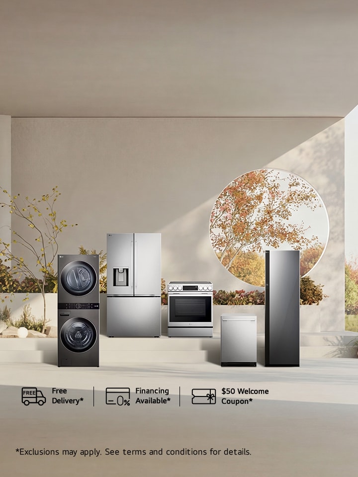 LG.ca Exclusive: Ultimate kitchen & laundry upgrade + free benefits. FREE delivery & haul-away on major appliances.