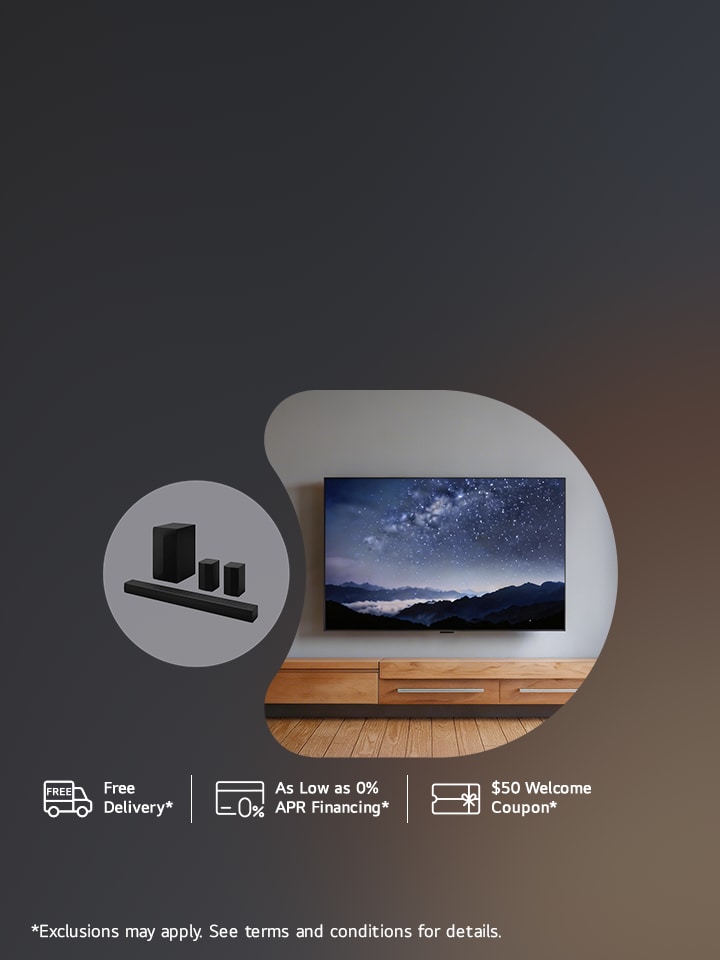 Redefine home cinema: extra 5% off on select OLED TVs and get a free S60TR soundbar