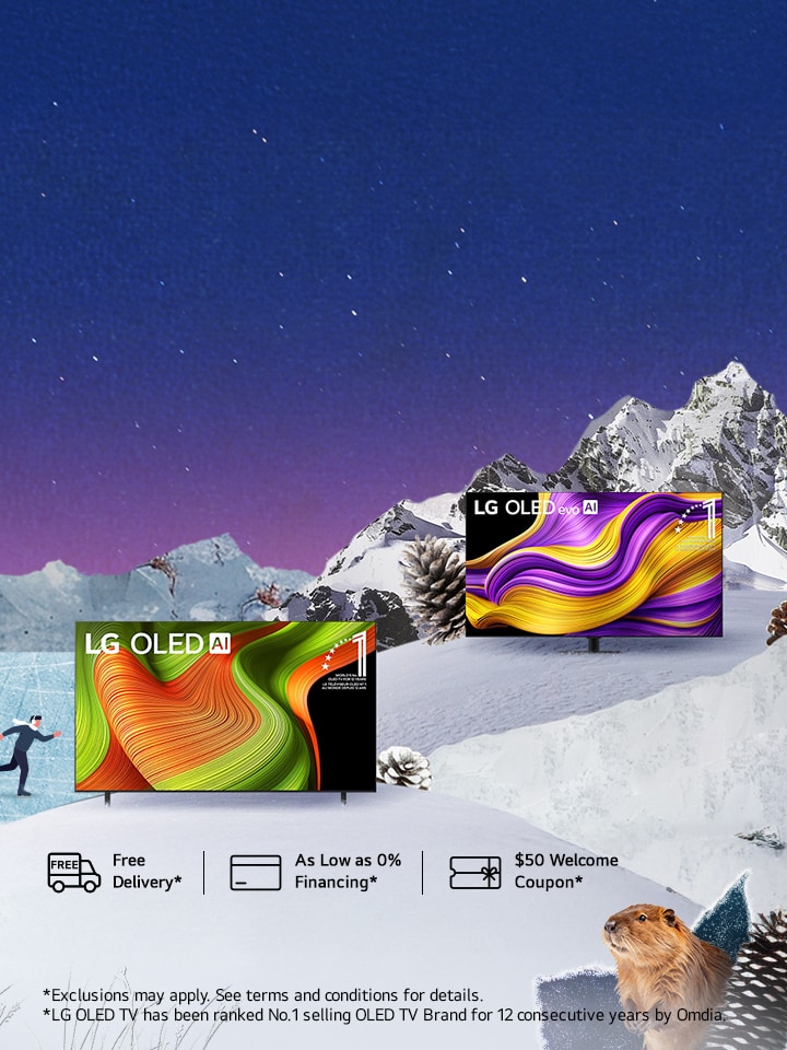 Make every snow day cinematic: OLED TVs from $999.99!