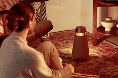 A woman wathing XO3 that is lighted up	