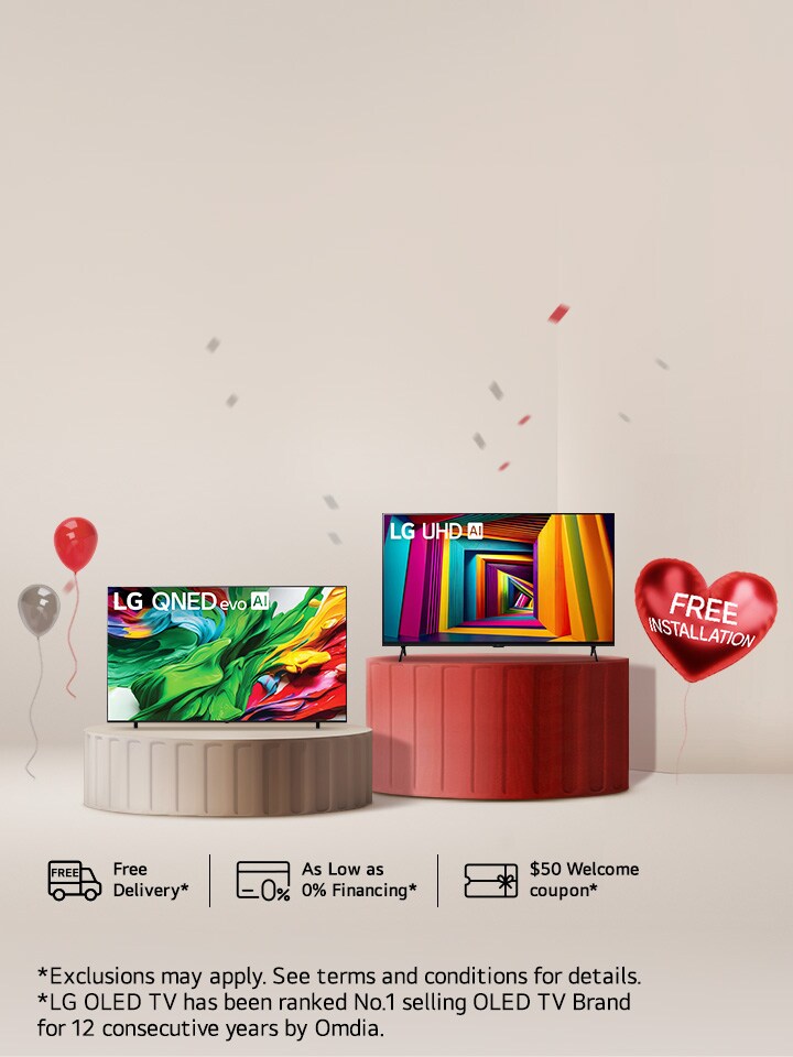 LG.ca’s new year picks: 10 large-size TVs with free installation included