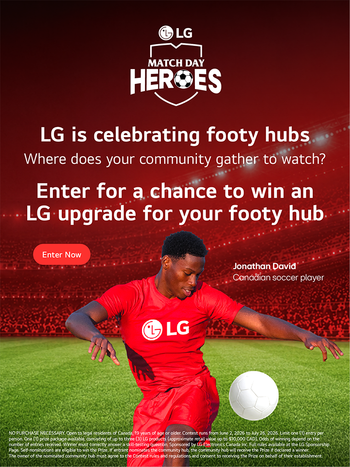 LG 2026 Football Campaign Sponsorship Banner
