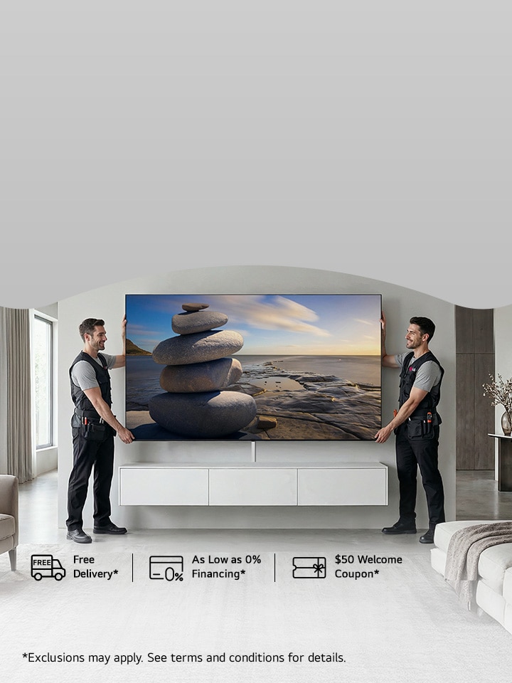 Buy a select LG large TV and get free installation