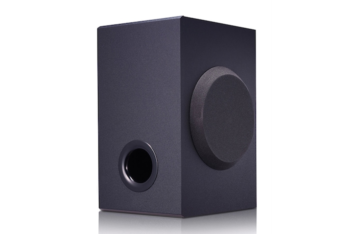 diagonal view of woofer