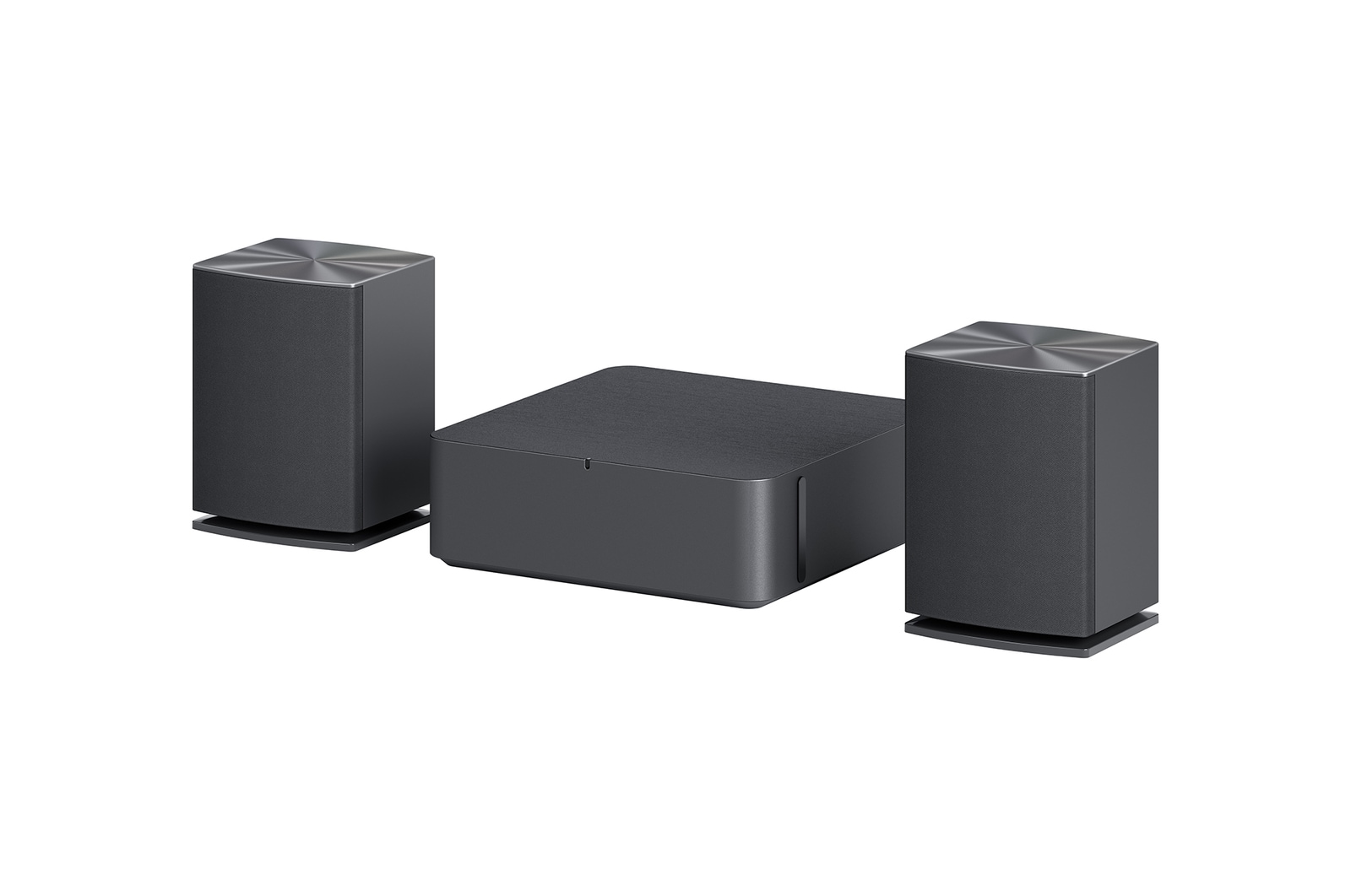 Front view of Spearker and Woofer