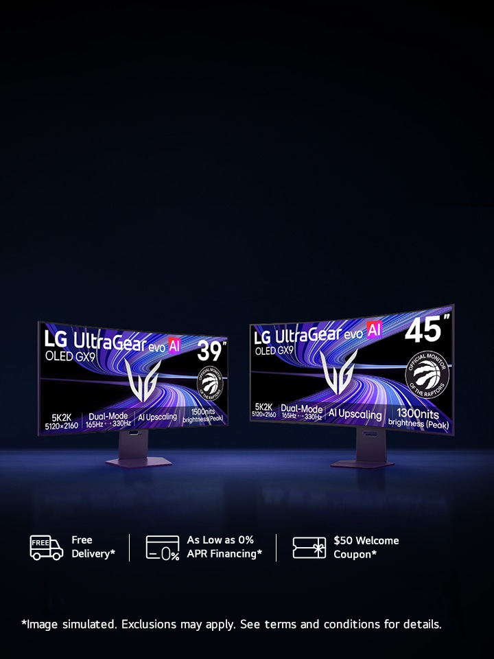 Upgrade to LG UltraGear™ OLED and Save More: Get a bonus $50 in savings on select OLED gaming monitors.