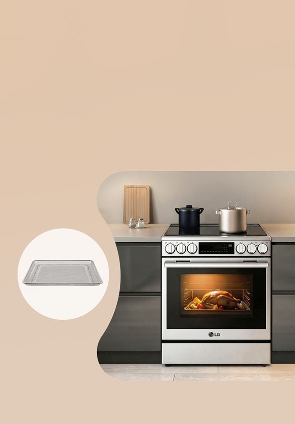 Family-sized cooking made simple. 6.3 cu ft. of versatile oven space + extra Air Fry tray ($53.99 value)