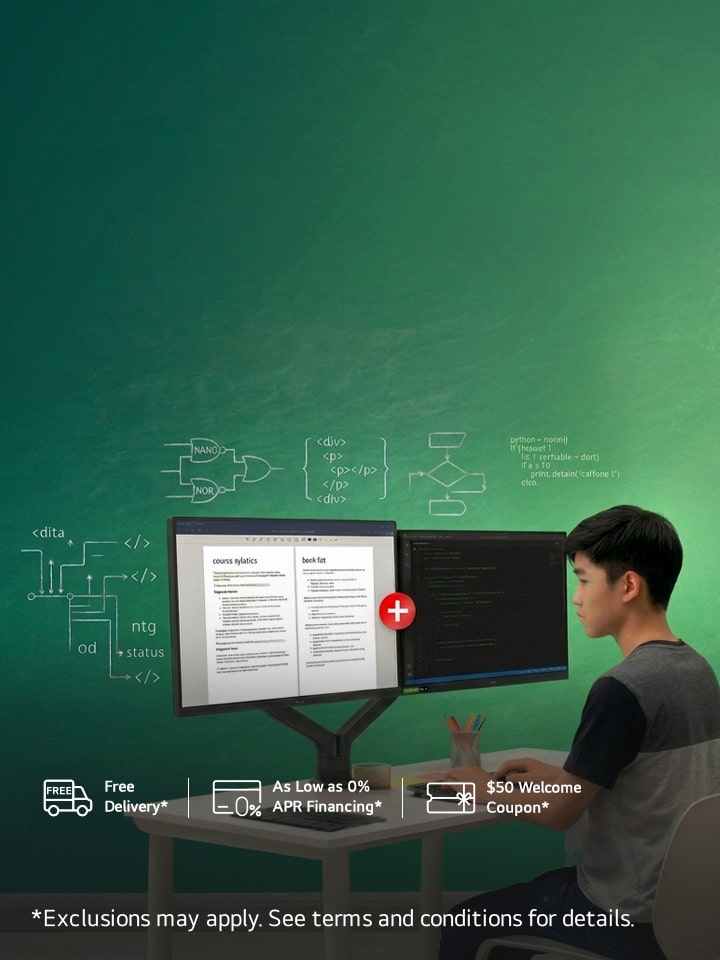 ​​Multi Monitor Deal: Buy 2, Save 5%. Buy 3, Save 7%. Take multitasking to the next level​!