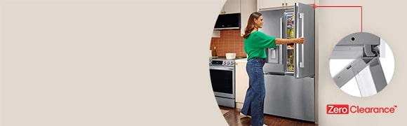 Zero Clearance™ Fridge. Built-in look, no built-in price. FREE delivery and haul-away.