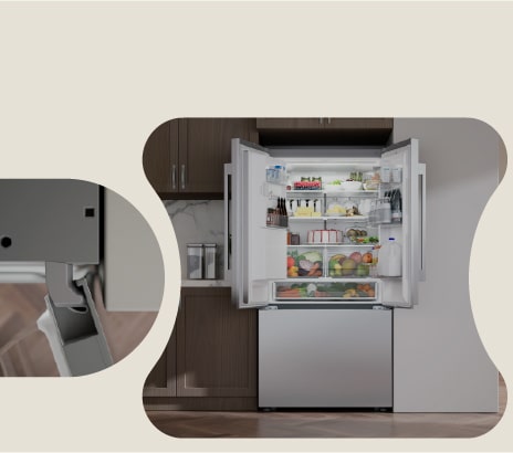 Zero Clearance™ Refrigerator Built-in look, no built-in price