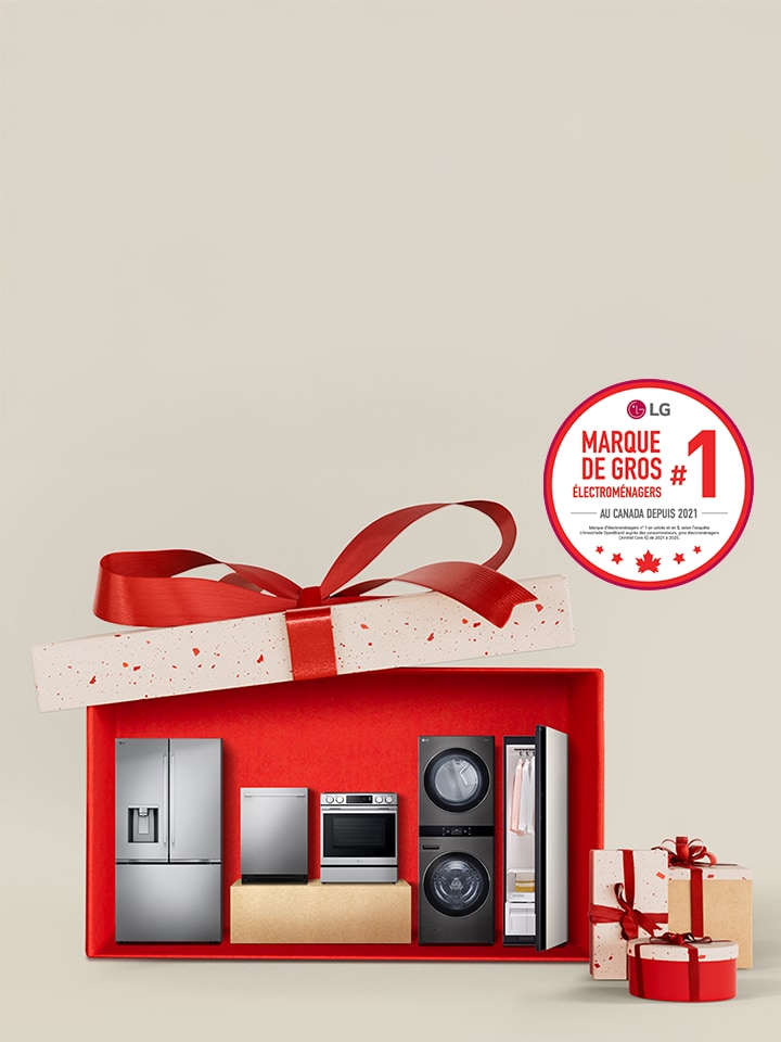 Marque No 1 de Gros Électroménagers au Canada. Courez la chance de gagner au concours d’appréciation de LG!