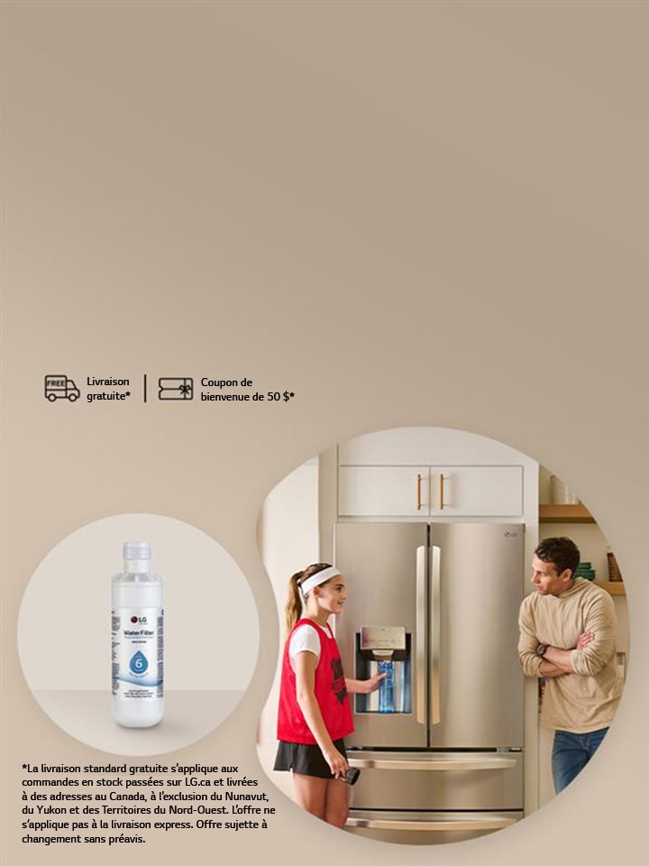 Filtres à air et à eau d’origine LG