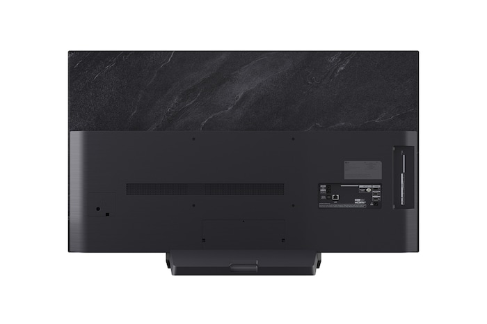 Vue arrière du téléviseur Smart TV LG OLED evo AI C5 4K.