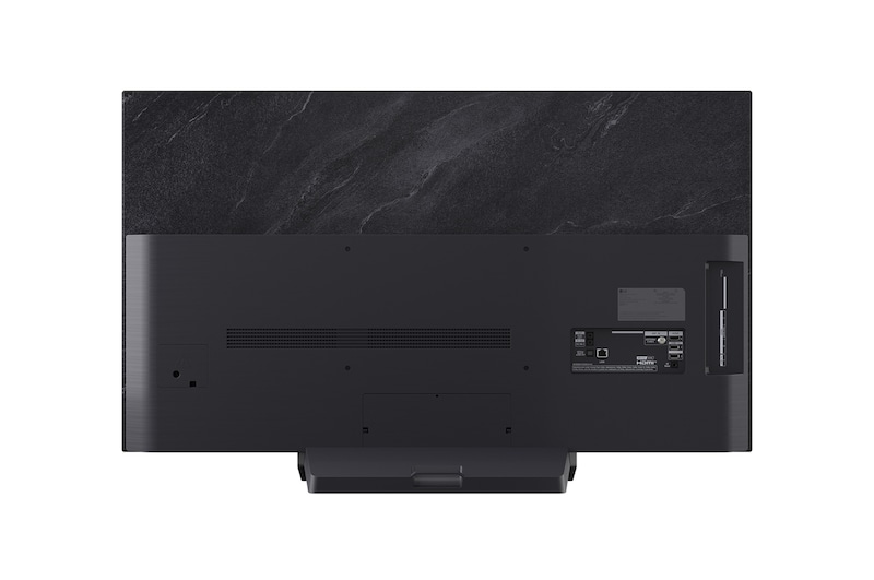 Vue arrière du téléviseur Smart TV LG OLED evo AI C5 4K.