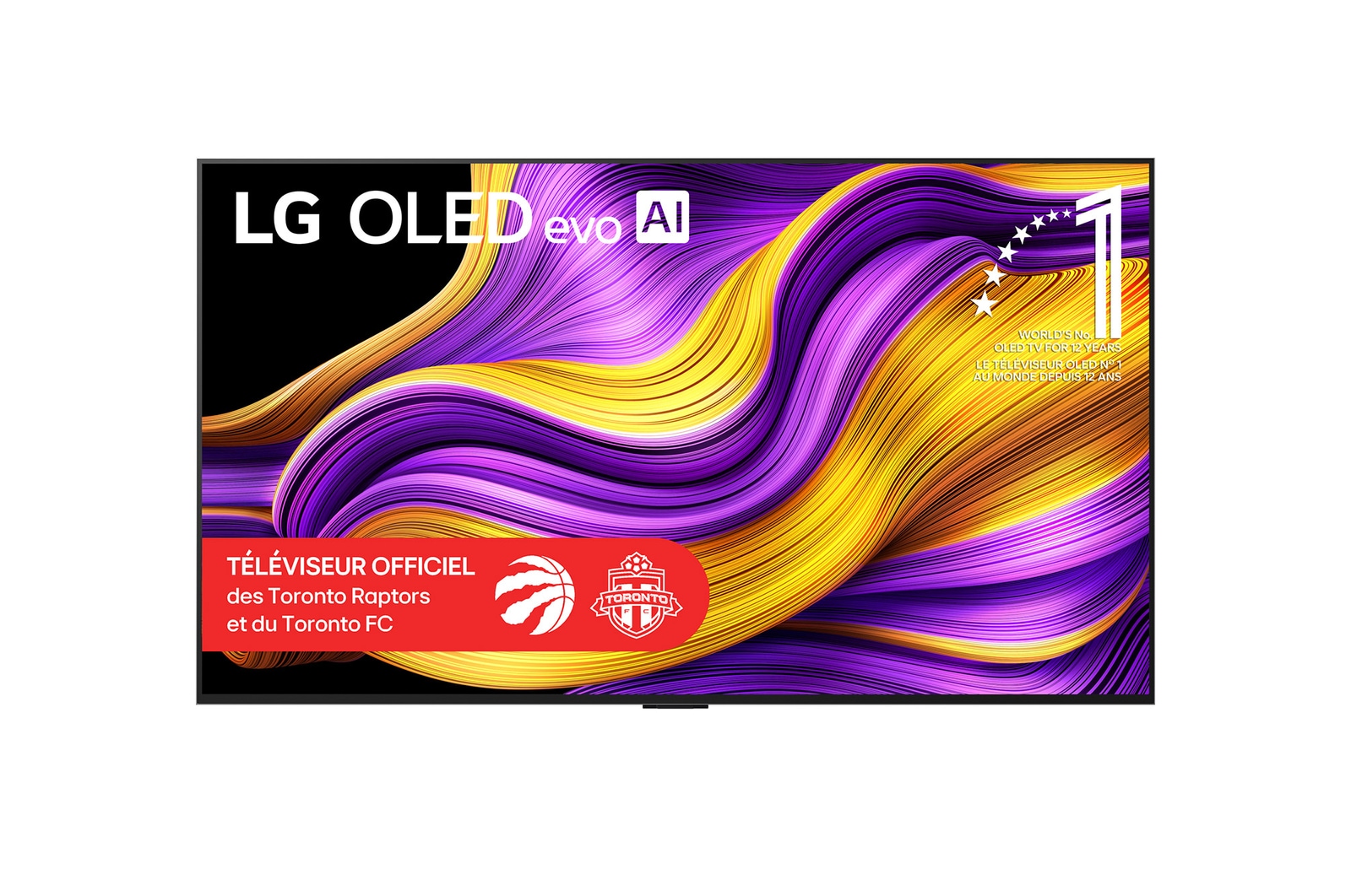 Vue avant de 83 pouces LG OLED evo AI G5 4K Smart TV 2025 OLED83G5WUA