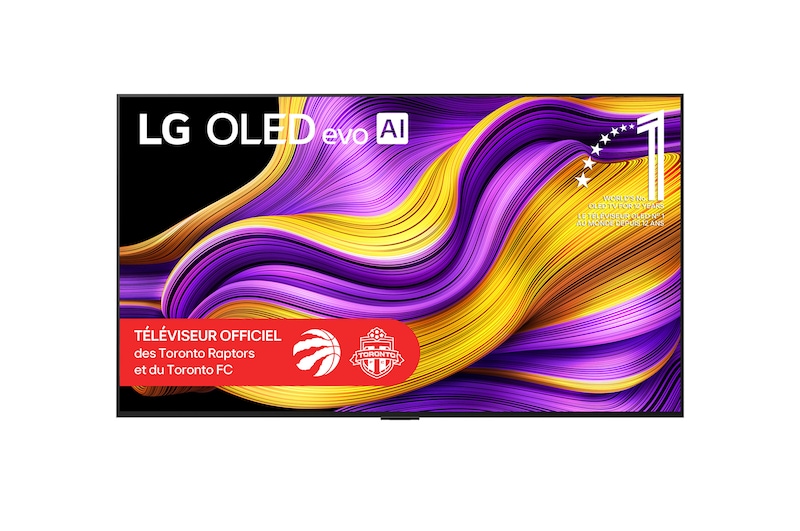 Vue avant de 83 pouces LG OLED evo AI G5 4K Smart TV 2025 OLED83G5WUA