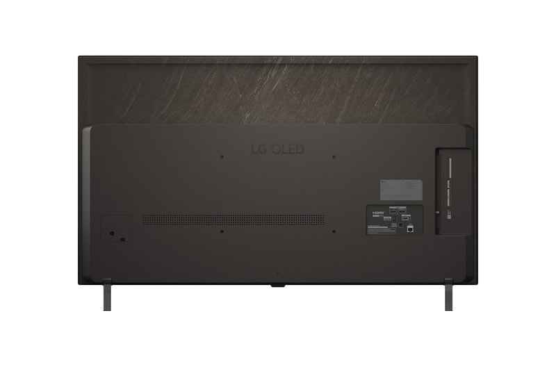 Vue arrière du téléviseur Smart LG OLED AI B5 4K.