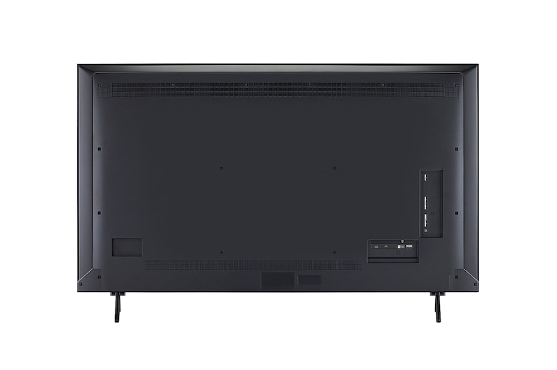 Vue arrière du téléviseur LG QNED evo qned91.