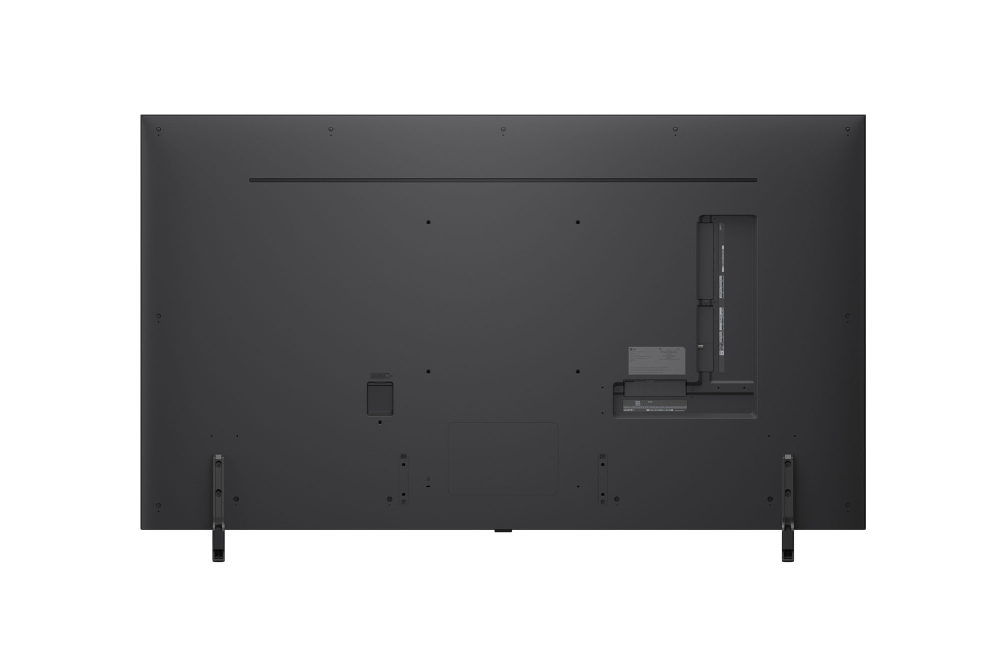 Vue arrière du LG QNED80 TV