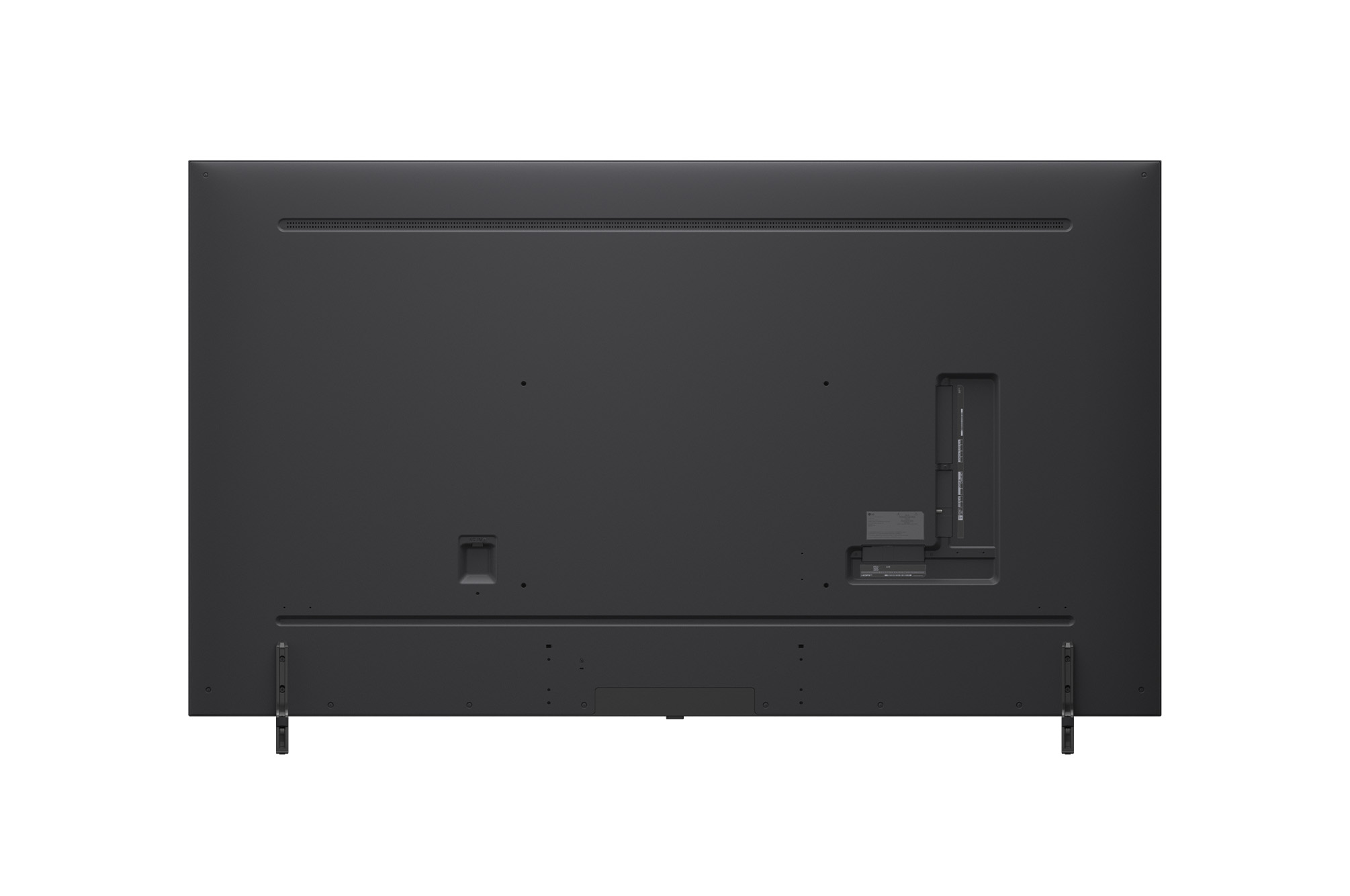 Vue arrière du LG QNED80 TV