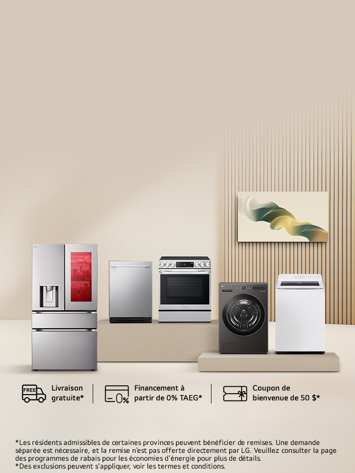 2 appareils = 100 $ de rabais. 3+ appareils = 300 $. Livraison gratuite dès 2 appareils cuisine sélectionnés ou plus.