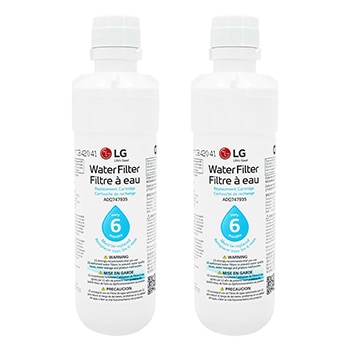 Vue avant de Filtre à eau LG LT1000P2 réfrigérateur (2 packs) AGF80300812