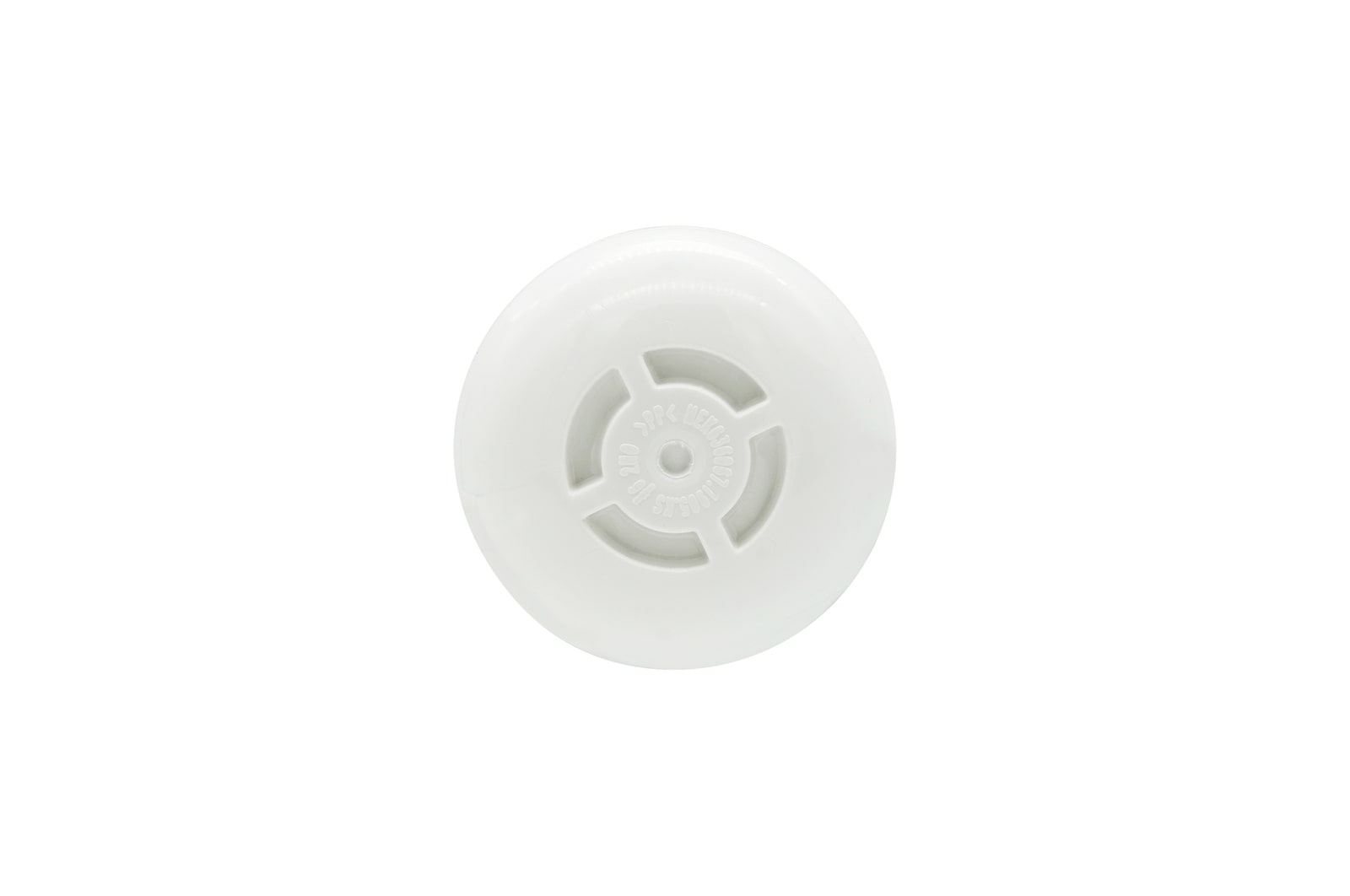 Vue de dessous du filtre à eau