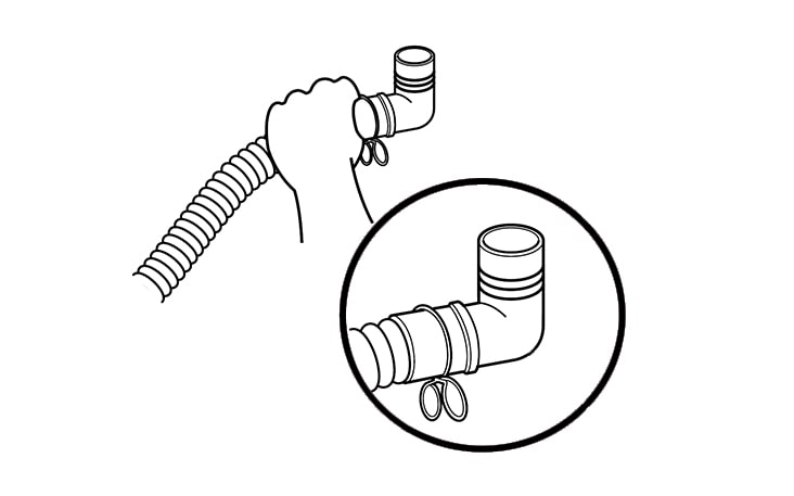 Assurez-vous que les colliers de serrage et les ressorts sont bien en place