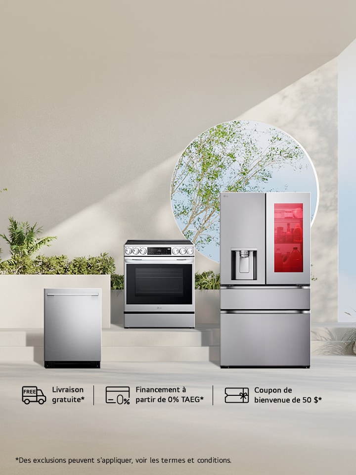 2 appareils = 100 $ de rabais 3+ appareils = 300 $. Livraison gratuite dès 2 appareils cuisine sélectionnés ou plus.