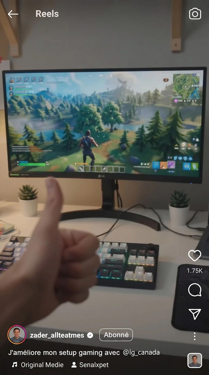 Reel Instagram du concours de la rentrée