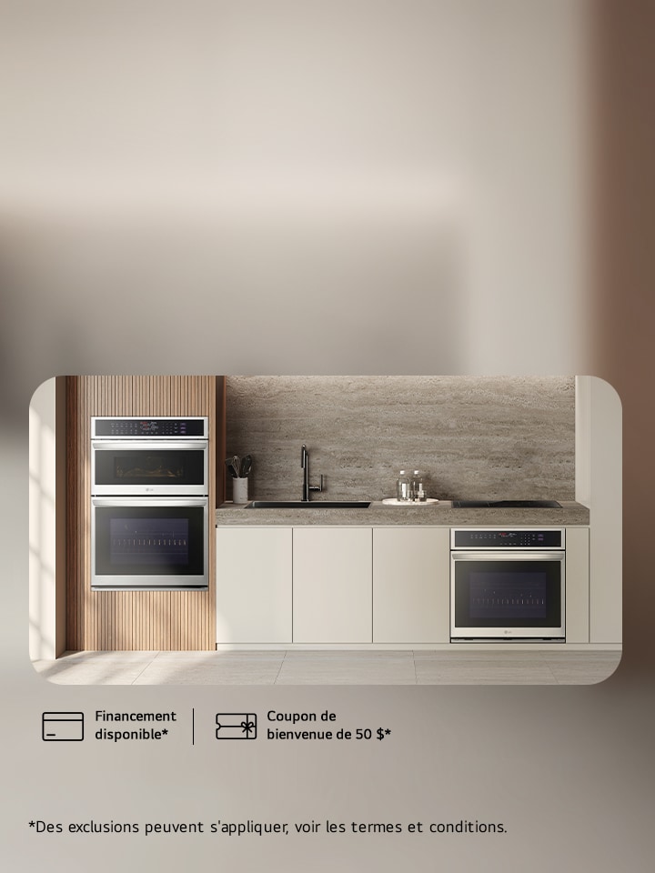 Duo de puissance culinaire! Économisez 300 $ à l’achat de 2 fours encastrables.