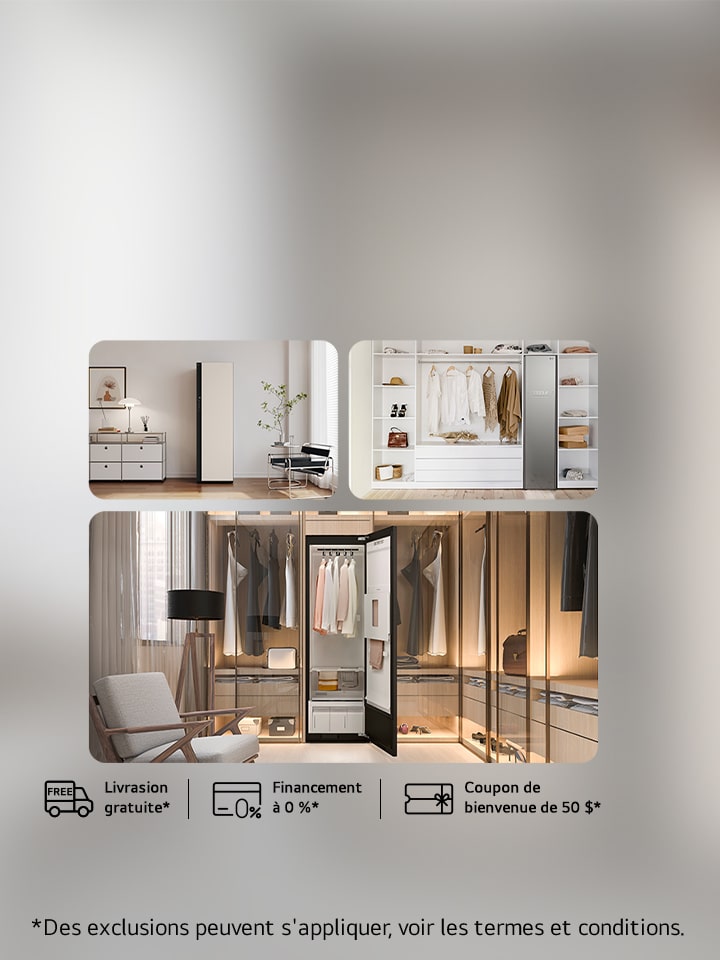 Boxing Week en juillet : Obtenez jusqu’à 200 $ de rabais LG Styler🅫. De plus, profitez de la livraison gratuite !