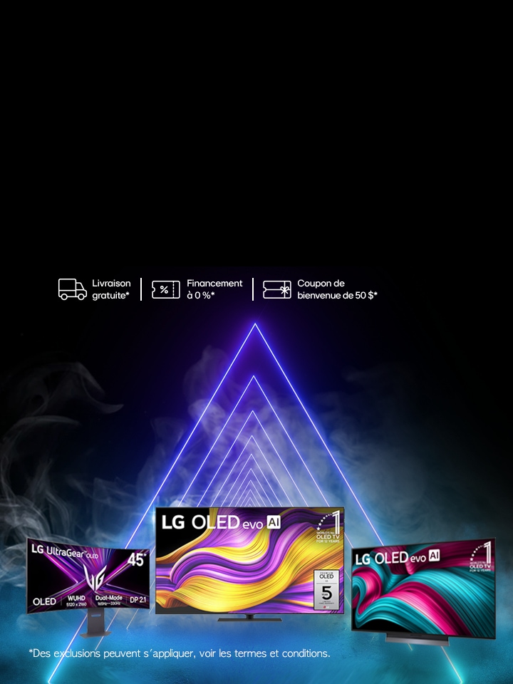 Innovation de pointe dans les TV OLED et moniteurs : Disponible à partir de 609,99 $ !