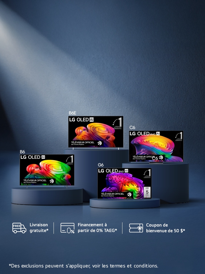 Découvrez toute la gamme de téléviseurs OLED 2026. Livraison gratuite. Installation murale sur modèles sélectionnés.