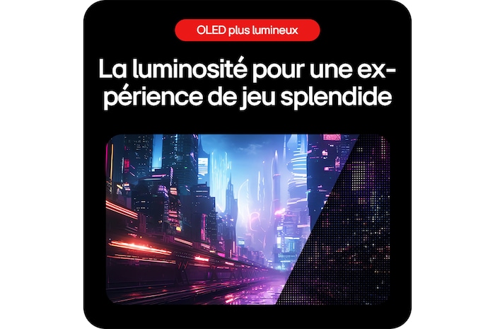 Moniteur Gaming LG UltraGear 34GS95QE offrant une brillance exceptionnelle pour une expérience de jeu magnifique grâce à la technologie LG OLED avec MLA+.