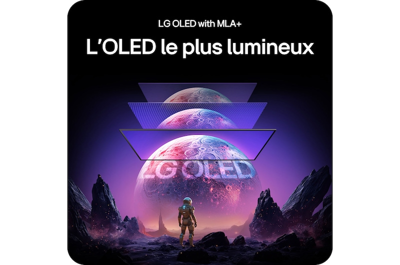 Moniteur LG 27GX790A mettant en avant la technologie LG OLED avec MLA+, offrant l'image OLED la plus lumineuse avec un contraste supérieur pour une qualité visuelle exceptionnelle.